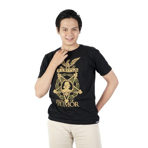 Foto Produk Dagadu Aseli Official - KLPD MedalofHumor - Hitam, L dari Dagadu Official Shop