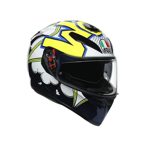 AGV K3SV Bubble Blue White Yellow Fluo 