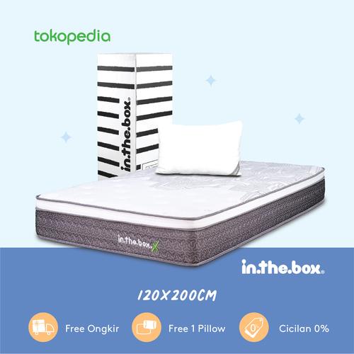 Foto Produk Kasur Spring Bed Inthebox X Ukuran 120 x 200 (Full) FREE SHIPPING dari INTHEBOX Official Store