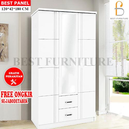 Foto Produk Best Lemari Pakaian 3 Pintu BW008 uk120x180cm dari BestLivings