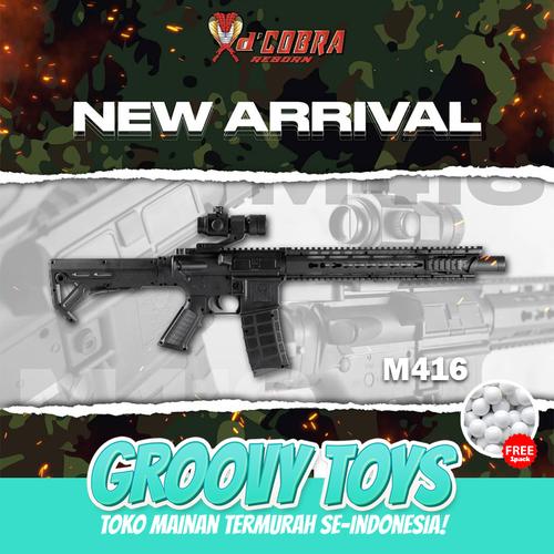 Foto Produk Mainan Tembakan Kokang Full Set Spring - DCobra M416 COBRA dari GROOVYTOYS