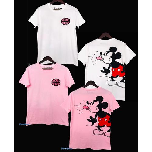 Foto Produk Kaos atasan ABG / dewasa perempuan allsize LD 94 x 67 Mickey Ledek - Putih, All Size dari JJC SHOP88