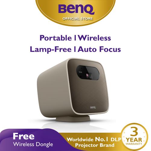Foto Produk Mini Projector BenQ GS2 Wireless Portable Bluetooth Speaker HDMI USB-C dari BenQ Official Store