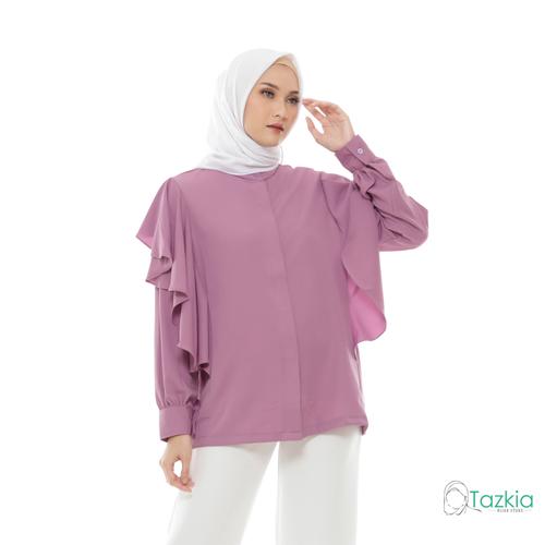 Foto Produk Atasan Muslim Wanita | Calista Blouse Lilac | S M L XL | Tazkia Hijab - M dari Tazkia Hijab Store
