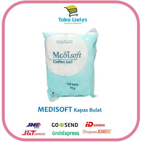 Foto Produk Medisoft Cotton Ball 120 ball Bola Kapas Bulat Bayi dari i do my hobbies