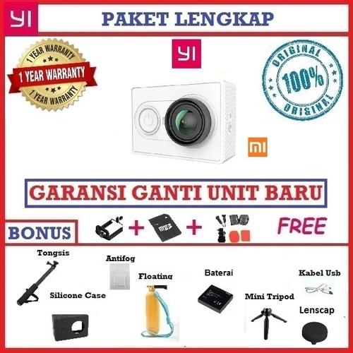 Foto Produk Paket Lengkap Xiaomi Yi Internasional Baru Garansi 1 Tahun - Putih dari Bandung Kamera Official