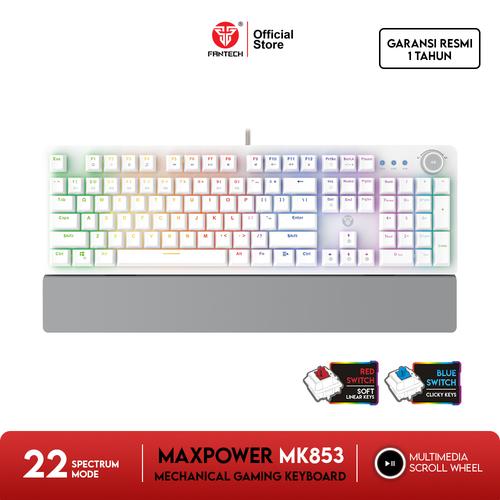 Foto Produk Fantech MAXPOWER MK853 Mechanical Keyboard Gaming SPACE EDITION - Blue Switch dari Fantech Official Store