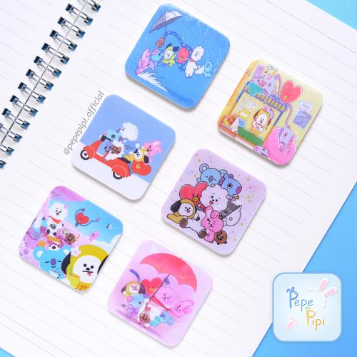Foto Produk Penghapus 2D BT21 Kotak Datar Setip BTS Stip Eraser Hapusan Gambar - Kotak dari Pepepipi