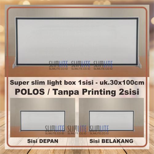 Gambar Super Slim Polos 2sisi 30x100cm - LED neon box tipis papan iklan dari SLIMLITE Kota Surabaya Tokopedia