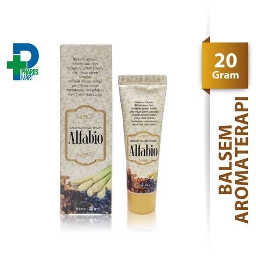 Foto Produk Alfabio Balsem Aroma Terapi 20 gram/Nyeri Otot/Kembung/Masuk Angin dari Pharos Official Store