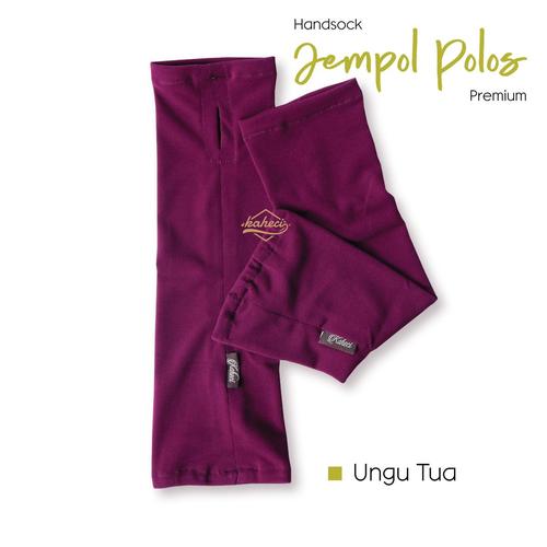 Foto Produk Handsock JEMPOL Polos Premium Kaheci Jersey Super - Ungu dari griyahijabq
