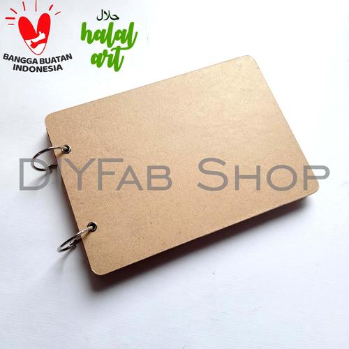Foto Produk Blank Scrapbook Album DIY ukuran A5 isi 25 Lembar Polos Kreasi dari DIYFab Shop