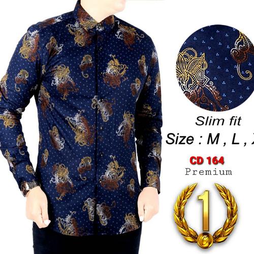 Foto Produk KEMEJA BATIK UNIK SLIM FIT / GA07 / BATIK PRIA SLIMFIT / MIX CLOTHING dari mixtomax