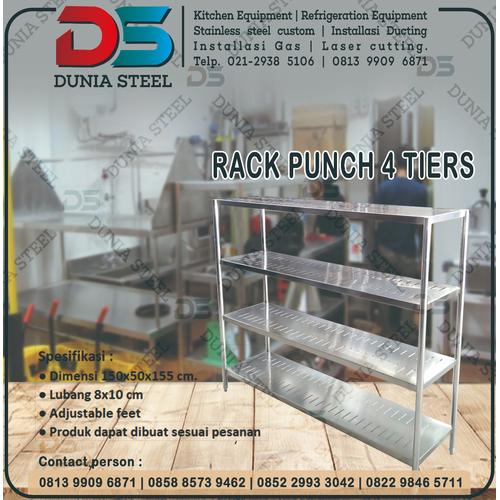 Jual Rak Punch 4 Tiers 180x50x155 cm | Stainless steel 201 - Jakarta ...