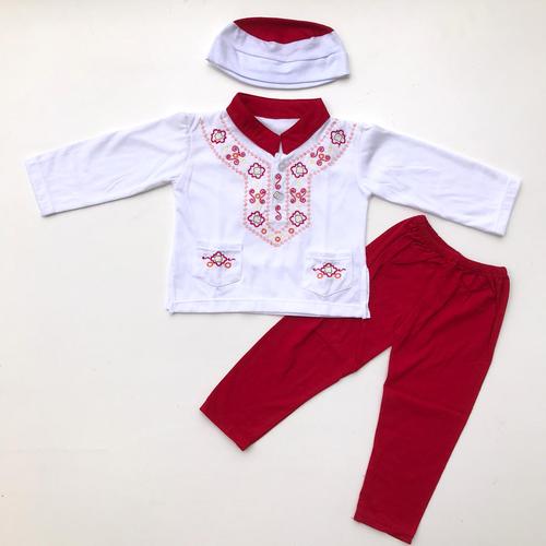 Foto Produk baju koko bayi baju muslim koko setelan peci murah anak bayi laki -noa dari babyclothingco