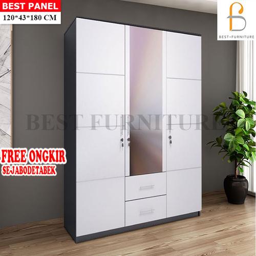 Foto Produk Lemari Pakaian Whitty 3 Pintu - FREE ONGKIR dari BestLivings