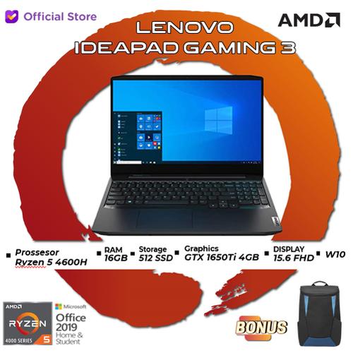 Foto Produk Lenovo IdeaPad Gaming 3 58ID | Ryzen 5 4600H 16GB 512ssd GTX1650Ti 4GB dari AMD Official Store