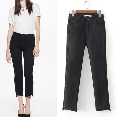 Jual A087641 CELANA JEANS HITAM BLACK 