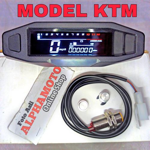 Foto Produk spidometer rpm model ktm digital spido cb 100 megapro tiger gl pro klx - KTM dari ALPHAMOTO