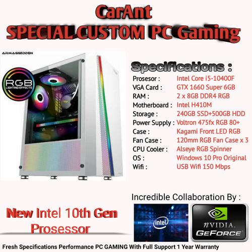 ゲーミングPC i5-10400F / GTX 1660Super / 16GB Jual PC GAMING