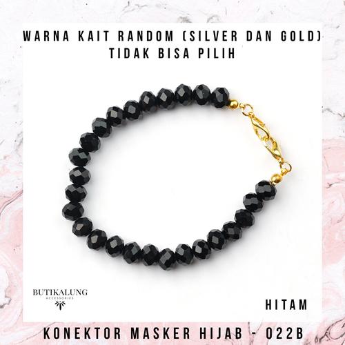 Foto Produk Konektor Masker Hijab Kancing Pengait Masker Jilbab Pengikat Mask 022 - 022B Hitam dari Butik Kalung