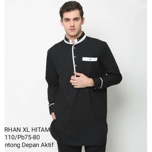 Foto Produk FortKlass FARHAN BAJU KOKO PRIA LENGAN PANJANG | BAJU MUSLIM COWOK - Hitam dari FortKlass