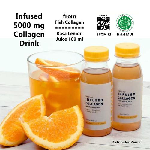 Gambar Collagen Drink Infused Fish Collagen Halal BPOM RI Lemon Taste dari kampoengutan Kota Tangerang Selatan Tokopedia