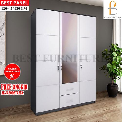 Foto Produk Lemari Pakaian Whitty 3 Pintu dari BestLivings