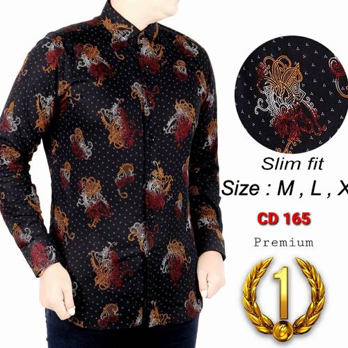 Foto Produk KEMEJA SLIM FIT / FASHION PRIA / BATIK PRIA / SLIMFIT / ODZA / D335 dari mixtomax