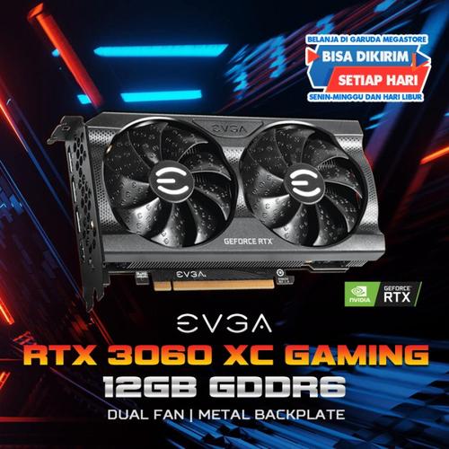 Foto Produk EVGA GAMING RTX 3060 XC GAMING EVGA RTX 3060 XC GAMING 12GB GDDR6 dari Garuda Megastore
