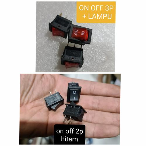 Jual rocker swith on off dispenser hitam 2p saklar on off - Hitam - Kab ...