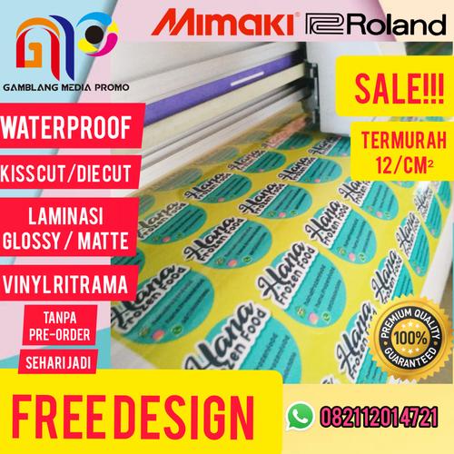 Jual Cetak Stiker, Stiker Label, Sticker Label Vinyl Kemasan Anti Air