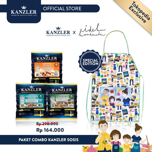 Foto Produk Paket Combo Kanzler Sosis FREE KANZLER X IDEKUHANDMADE APRON dari Kanzler Official Store