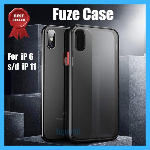 Foto Produk Casing Premium iPhone X 6 7 8 Plus Silicone Soft Case Silicon Thin - Hitam, 6 / 6s dari Super80