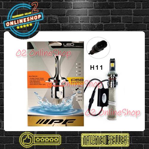 Foto Produk Lampu Mobil LED IPF H11 Headlamp IPF H11 6000K IPF Lampu COB dari O2 OnlineShop