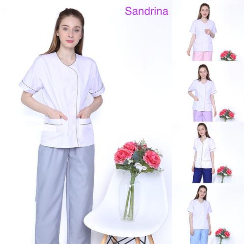 Foto Produk Baju seragam suster/ Baju baby sitter/ Baju nanny/ Seragam klinik - S, Biru dari KidsGallery