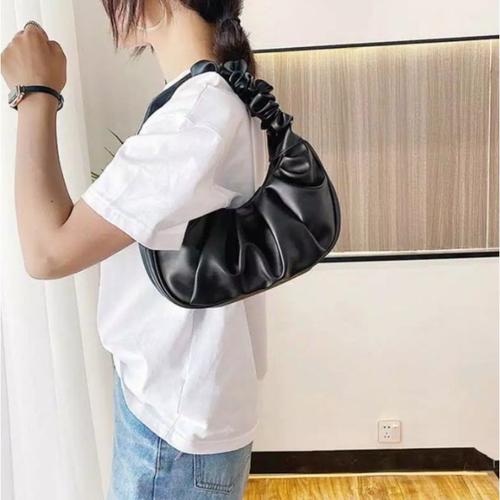 Foto Produk SHOULDER BAG NAIMA - TAS KERUT WANITA - TAS BAHU - TAS PESTA ELEGAN - - Hitam dari feel_good