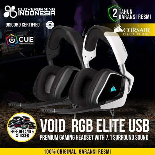 Jual Corsair Void Elite 7.1 Surround Sound RGB USB - Gaming Headset - Putih  - Kota Bandung - Clover Gaming Indonesia | Tokopedia