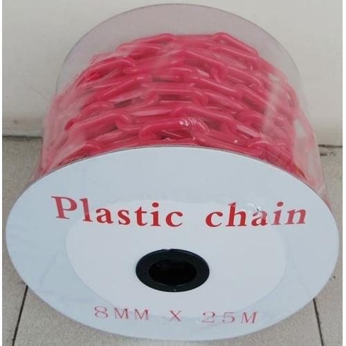 Jual rantai rante plastik 8 mm,chainlink plastic traffic cone - Merah ...