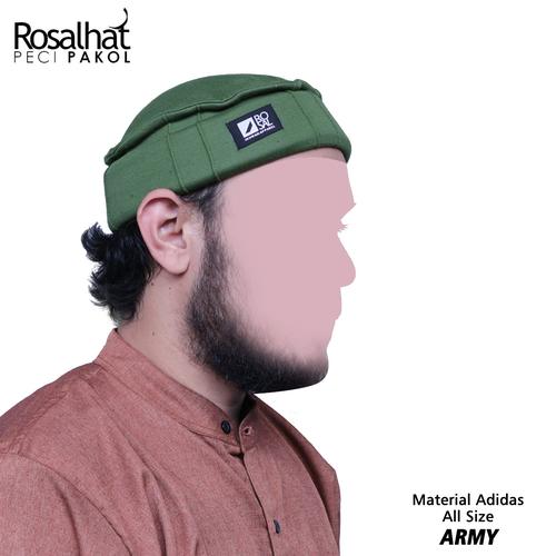 Foto Produk Topi Pakol - Rosal Hat - Peci Pakol - Peci Hijrah - Hijau Army dari MpokAlice