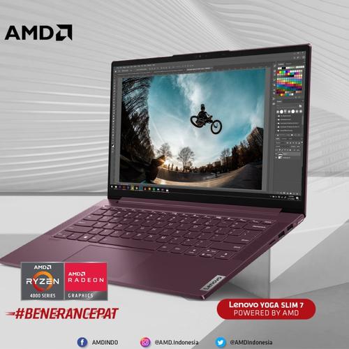 Foto Produk LENOVO YOGA SLIM 7 14ARE05 - RYZEN 5-4500u dari ITGARAGEID