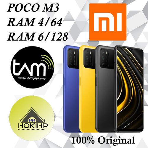 Foto Produk POCO M3 RAM 4/64 GB - 6/128 GB GARANSI RESMI - Biru, 6GB 128GB dari HokiHP