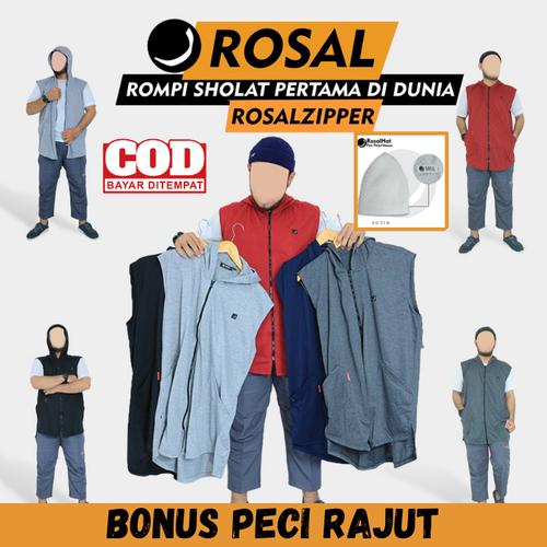 Foto Produk ROSAL Rompi Sholat Zipper M - 3XL - M dari rompi sholat id