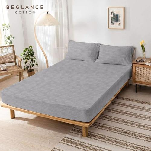 Foto Produk Kintakun Sprei Katun Queen 160 Misty Grey Beglance Knitting Cotton dari Kintakun Sprei Bedcover