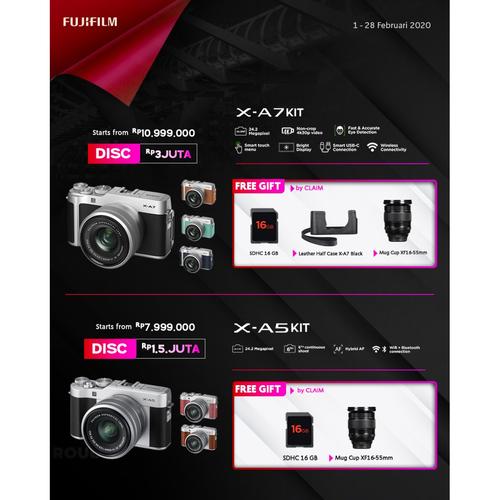 Foto Produk Fujifilm XA7 / X-A7 Kit XC 15-45mm Fujifilm Indonesia - TasKameraID dari taskamera-id