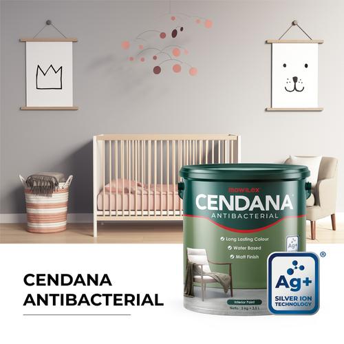 Foto Produk Cendana Antibacterial Cat Tembok Interior - 5 Kg - Putih dari Mowilex Official Store
