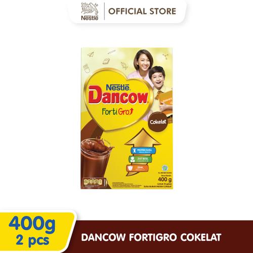 Foto Produk Nestlé DANCOW FortiGro Susu Bubuk Cokelat Usia Sekolah Box 400g 2 pcs dari Nestle Indonesia