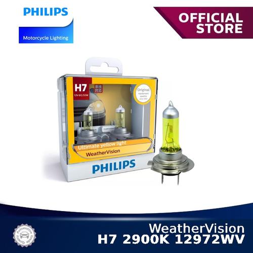 Foto Produk WeatherVision H7 2900K 12972WV Bola Lampu Motor Philips dari Philips Moto