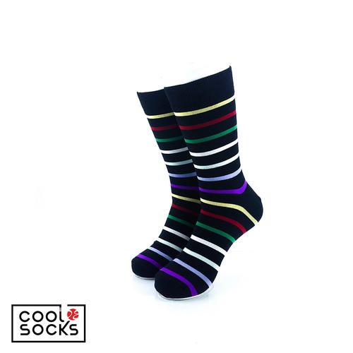 Gambar CoolDeSocks Original | Kaos Kaki Fashion - Rainbow Stripes dari CoolDeSocks undefined Tokopedia