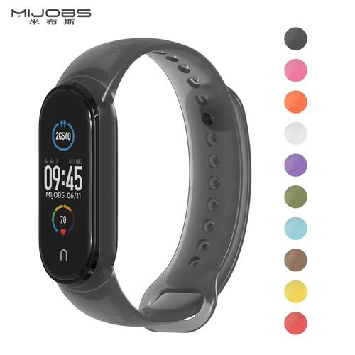 Jual Strap Tali Jam Hitam Transparan Smart Watch Xiaomi Mi Band 6 M6 M5 -  Kota Bandung - ORIGINAL MIJOBS | Tokopedia